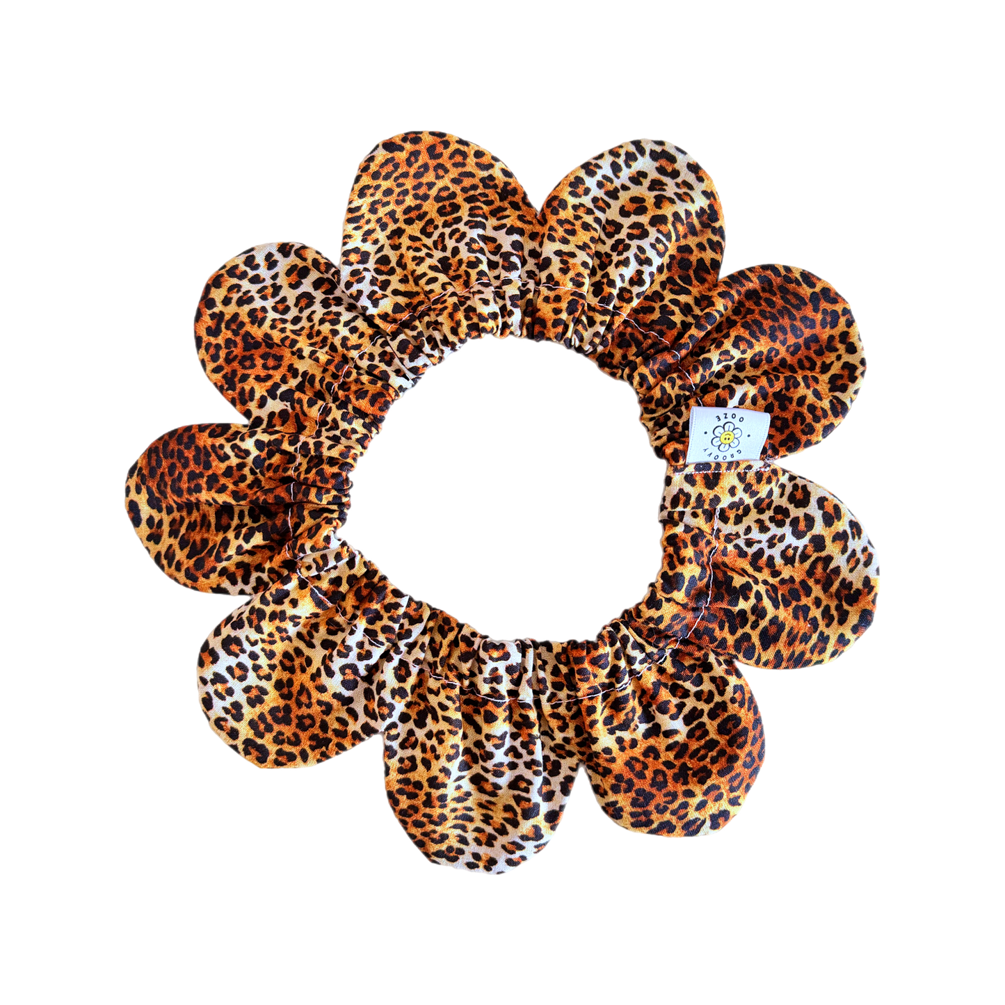 Leopard Print Flower Power Bandana