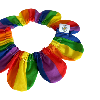 Rainbow Flower Power Bandana