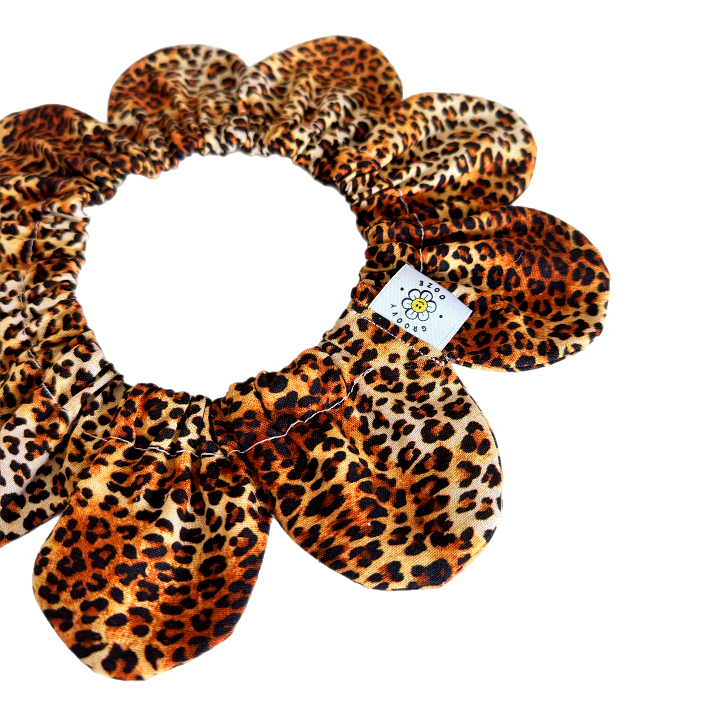 Leopard Print Flower Power Bandana