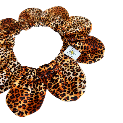 Leopard Print Flower Power Bandana