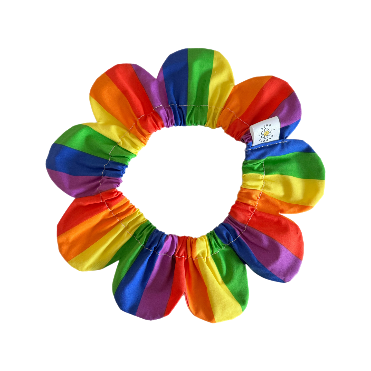 Rainbow Flower Power Bandana