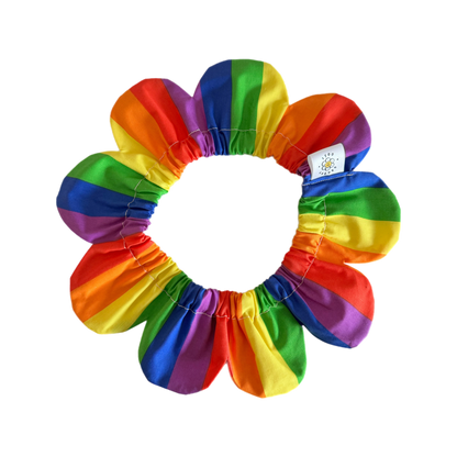 Rainbow Flower Power Bandana